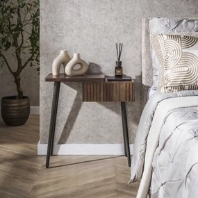 Nočný stolík 30-14 Carve Drevo Acacia - Ľavý  - Komfort-nábytok