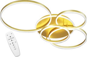 Toolight Toolight, LED stropné svietidlo APP1057-C, zlatá, OSW-08884