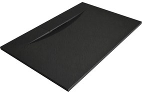 Mexen Egon, SMC obdĺžniková sprchová vanička 100 x 90 cm, čierna, 4R709010