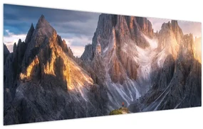 Obraz - Horská panoráma (120x50 cm)