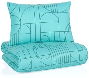 Bavlnené posteľné obliečky Geo Aquatic Awe - 100% bavlna Renforcé - 70 x 90 cm + 140 x 200 cm