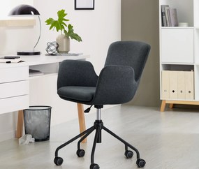 Kancelárska stolička, antracitová