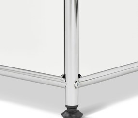 Kovová vešiaková stena »CN3« s 2 výklopnými priečinkami a 2 zásuvkami, biela