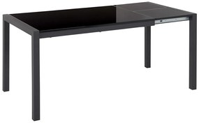 Rozkladací jedálenský stôl 120/160 x 80 cm čierny GRANADA Beliani
