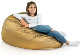 Sedací vak SAKO - zlatý ekokoža