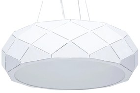 Matná biela závesná lampa CESANO  Beliani