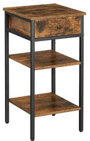 Nočný stolík ARIN hnedá/čierna