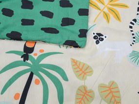 Detské obliečky z mikrovlákna JUNGLE FRIENDS farebné Rozmer obliečky: 70 x 90 cm | 140 x 200 cm