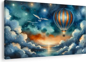 Obraz - Lietať nočnou oblohou (90x60 cm)