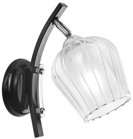 Nástenná lampa PAULA 1xE27/60W/230V čierna