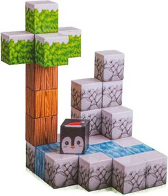 Magnetická stavebnica MAGNETIC Les, voda a domčeky, 384 dielikov