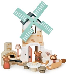 Tender Leaf - Drevený veterný mlyn s myškami