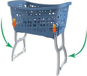 BAMA Kôš na bielizeň STAND UP, farba sivá