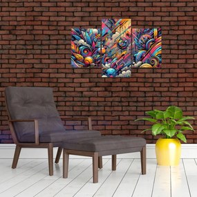 Obraz - Pestrofarebné graffiti (90x60 cm)