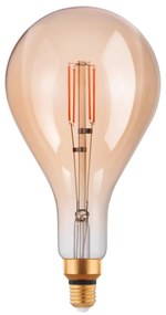 EGLO Retro stmievateľná filamentová LED žiarovka, E27, PS160, 4,5 W, 470lm, 2200K, teplá biela, jantárová