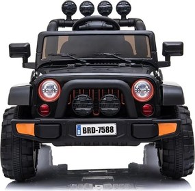 LEAN CARS Elektrické autíčko Jeep BRD-7588 čierne 4x4