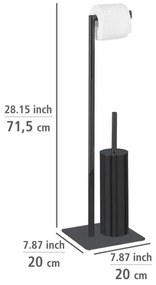 WENKO 71556800 - WC súprava RECCO 20x71,5 cm čierna