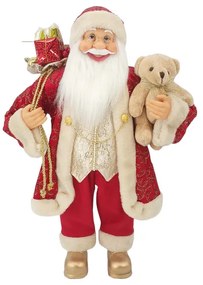 Dekorácia Santa Claus Červeno-zlatý 60cm