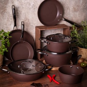 Valdinox Kastról plytký s pokrievkou Stripes 28 cm, 3,2 l