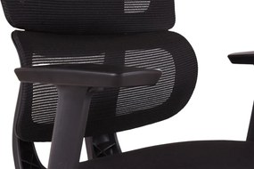 Kancelárska ergonomická stolička Neoseat GARY — čierna, nosnosť 150 kg