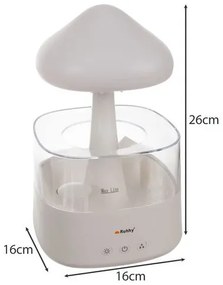 Bestent Zvlhčovač vzduchu LED lampa Dažďové kvapky