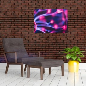 Abstraktný fialový sklenený obraz (70x50 cm)