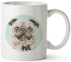 Bohemia Gifts Keramický hrnček - Pug, 350 ml