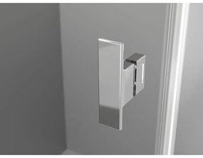 Mexen, Mexen Mist Duo výklopný sprchový kút 90 x 80 cm, priehľadný, chróm - 8A4-090-080-01-00