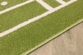 Koberec CLARA KIDS 02922A Ihrisko zelený / krémový