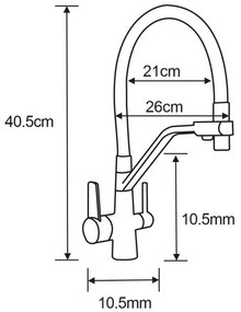 Mexen Cesar, 1-komorový granitový drez 775x470x190 mm a drezová batéria Duo, čierna-zlatá metalíza, 6514-75-671701-07-B