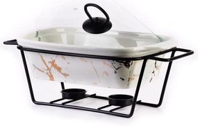 Keramická misa s ohrievačom Marble 1,4L