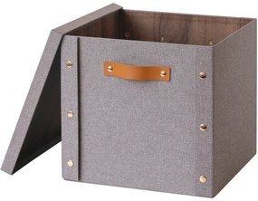 Kitchisimo Set 2 úložných krabíc s vekom 30 × 30 × 28 cm, L