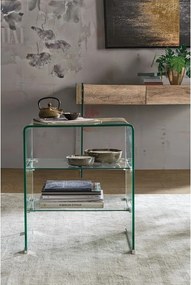 Sklenený odkladací stolík 40x50 cm Iride – Bizzotto