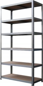 Regál 220x120x40 cm zinkovaný  6-policový, nosnosť 720 kg