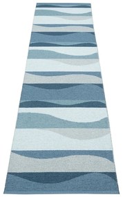 Modrý vnútorný a vonkajší behúň 70x300 cm Urvi Water – Pappelina