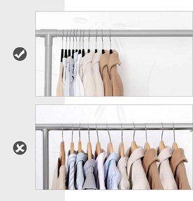 Ultra tenké zamatové vešiaky, 50 ks, čierne