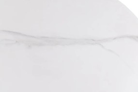 Jídelní kulatý stůl Malta 90 cm keramika/bílý mramor