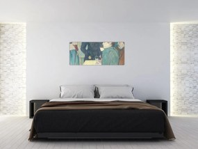 Obraz - Henri de Toulouse-Lautrec, A Corner of the Moulin de la Galette, reprodukcia (120x50 cm)