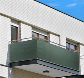 Balkónová zástena Hnedej farby 80x600cm Veľkosť (cm): 100X600 cm