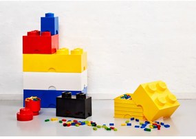 Žltý úložný box štvorec LEGO®