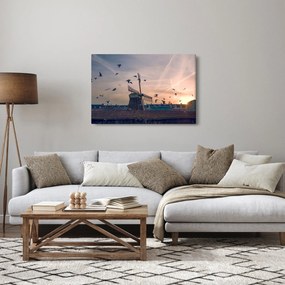 Obraz veterného mlyna (90x60 cm)