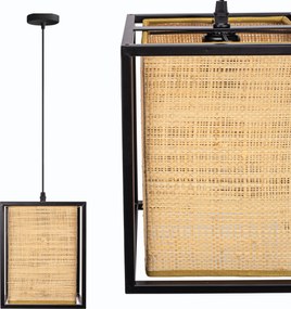 Toolight Toolight, stropné svietidlo 1xE27 APP1285-1CP, prírodná hnedá-čierna, OSW-00923