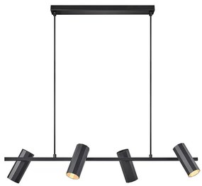 Nordlux - Luster na lanku ALANIS 4xGU10/15W/230V čierna