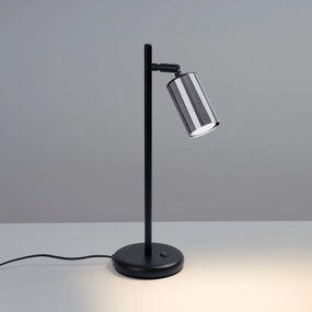 Stolná lampa Winx, 1x chrómové kovové tienidlo