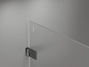 Mexen Lunar-B L pravostranný výklopný sprchový kút 95 x 70 cm, číre sklo, brúsený grafit, 832L-095-070-66-00-P