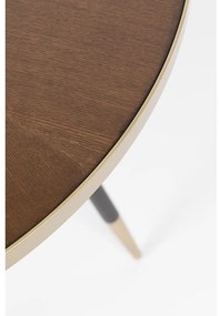 Okrúhly jedálenský stôl s doskou v dekore orechového dreva ø 91 cm Denise – White Label