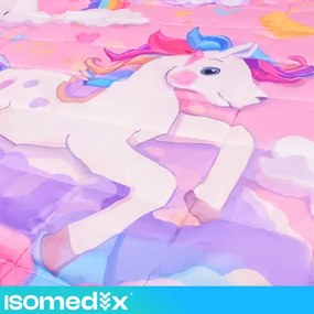 Senzorická deka s jednorožcami 3 kg – 100 x 150 cm