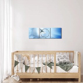 Obraz - Božia holubica (s hodinami) (90x30 cm)