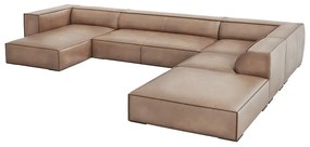 Svetlohnedá kožená rohová pohovka (pravý roh) Madame - Windsor &amp; Co Sofas