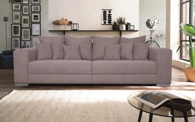 Široká pohovka Rosa, ružová látka